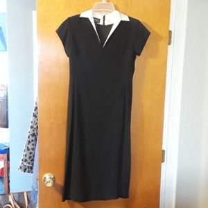 Lauren by Ralph Lauren size 4 black A-line dress